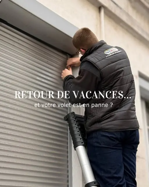 Volet roulant en panne au retour de vacances